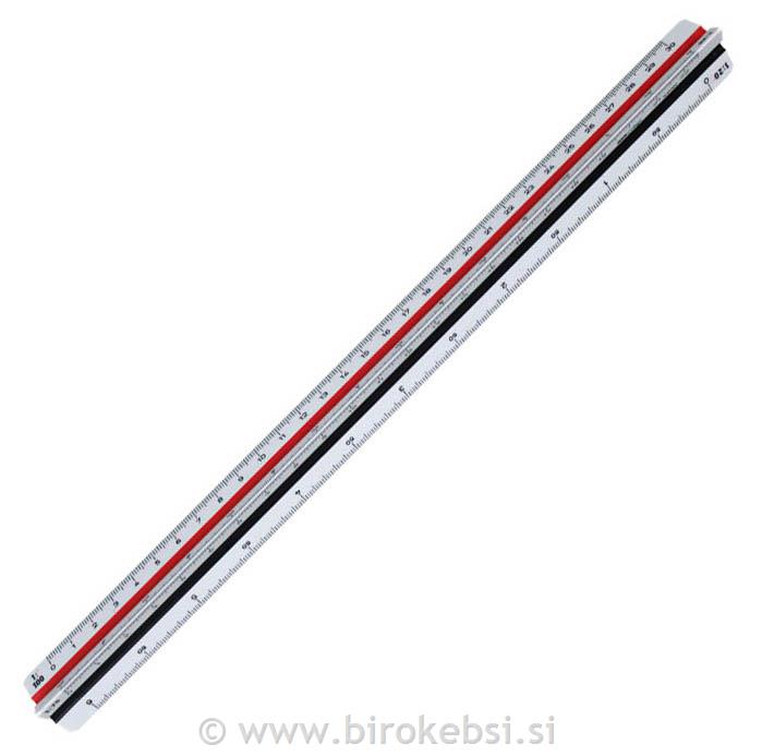 Trirobno ravnilo blister