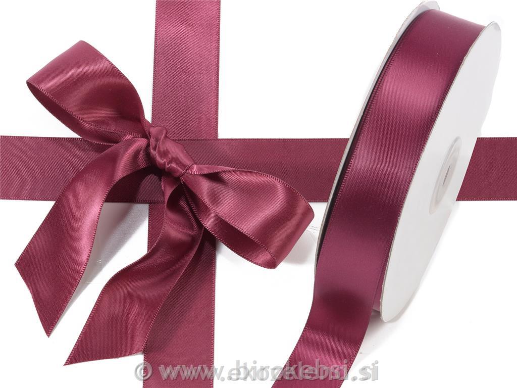 Saten trak BORDO 25 mm x 50 m