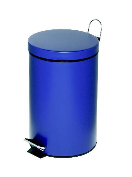 Koš za smeti s pedalom, 12l, moder