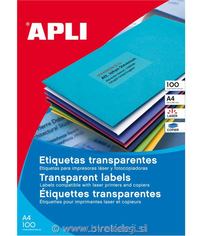 Apli Vrem. odp. nalepke, proz., 210x297m