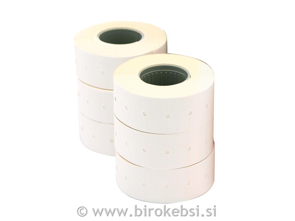 Nalepke za numerator 26x16, bele, odstr.