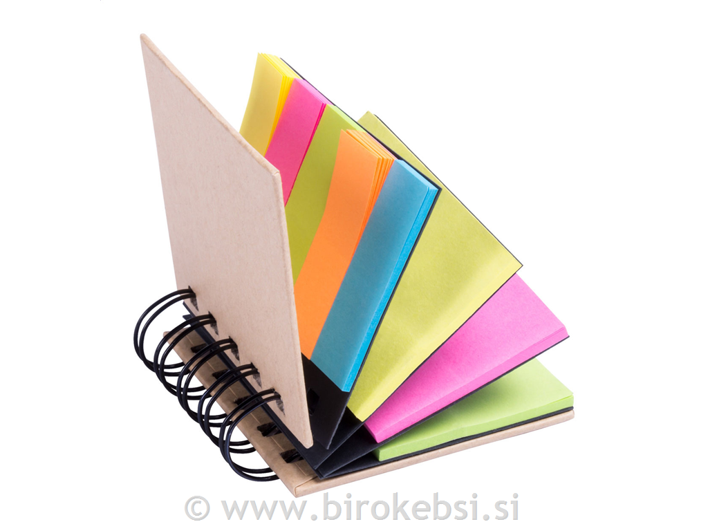 MEMO BLOK S SAMOLEPILNIMI LISTIČI LIMON