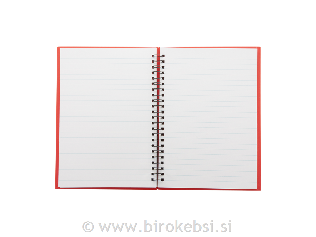 NOTES A5 CEDRUS S ŠPIRALO RDEČA