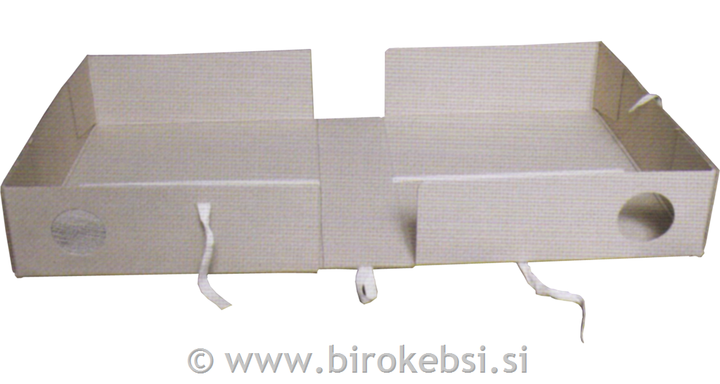 Arhivska škatla karton 380x270x100 A4/80
