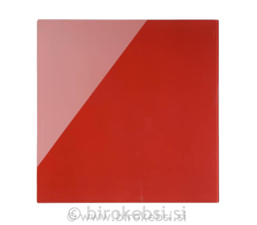 Tabla stenska steklena 38 x 38 cm, rdeča
