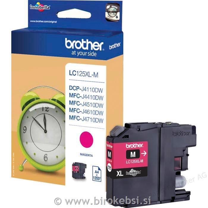 Kartuša LC125XLM, magenta, 1200 strani
