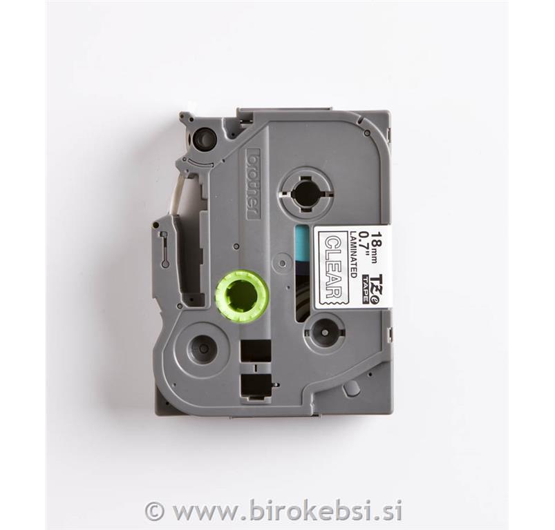 TZE145 Prozoren/bel 18mm, trak za PT