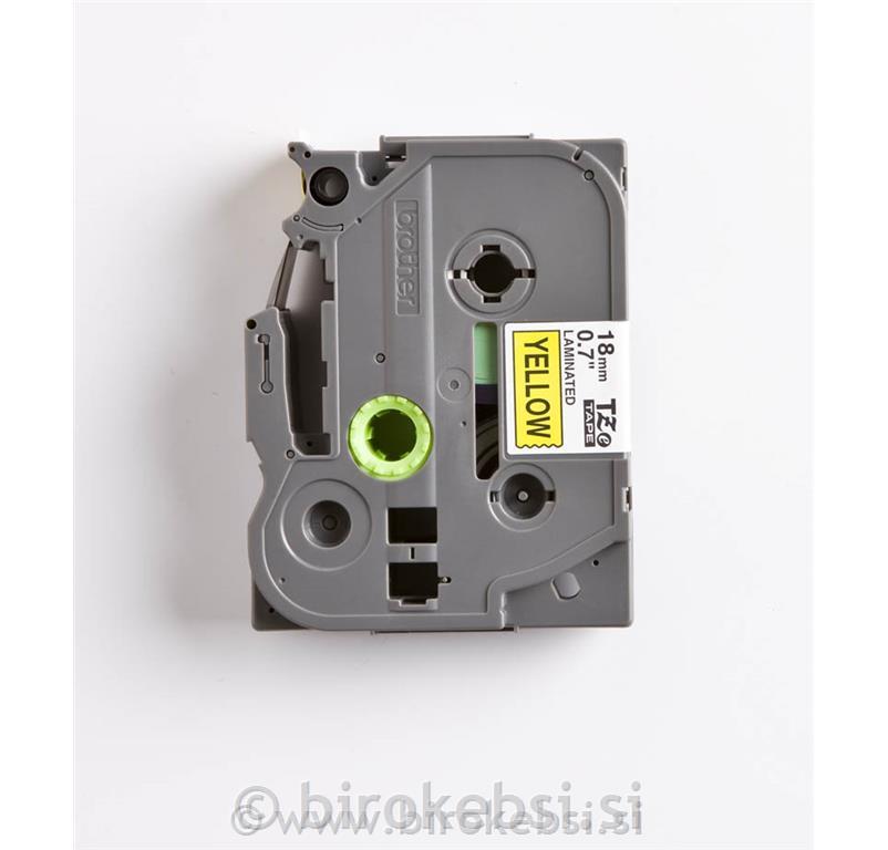 TZE641 Rumen/črn 18mm, trak za PT