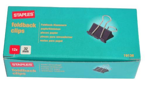 KLIP SPONKA STAPLES PISARNIŠKA 32mm