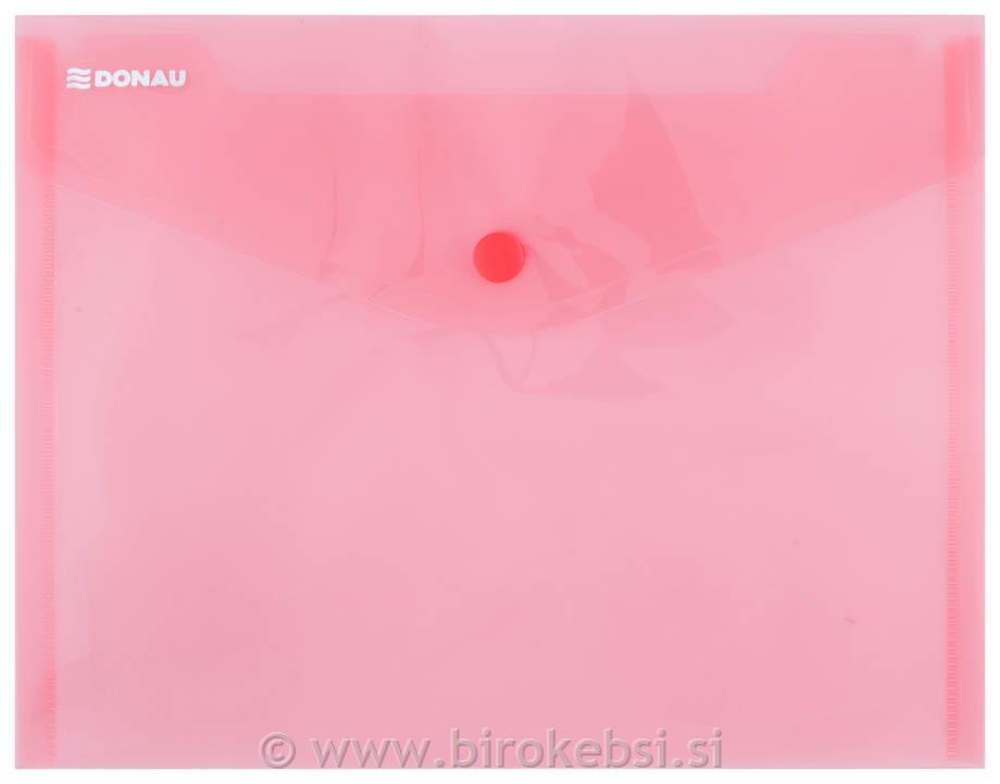 Mapa z gumbom C5 rdeča