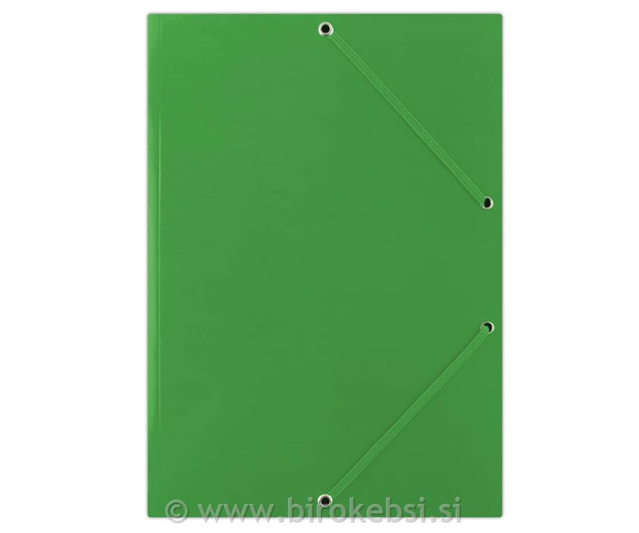 Mapa z elastiko A4 karton, zelena