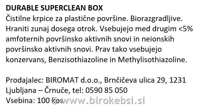 Čistilni robčki Superclean (5708)