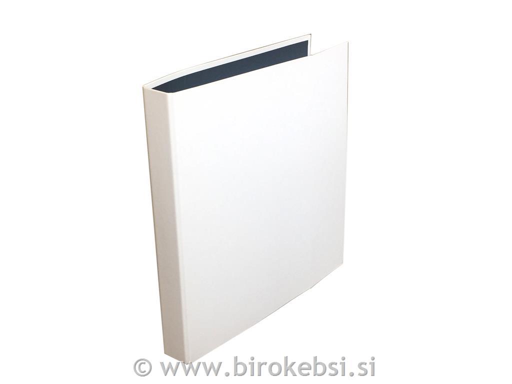 Rinčna mapa A4, 4 rinke, bela