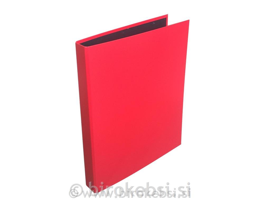 Rinčna mapa A4, 2 rinki, rdeča