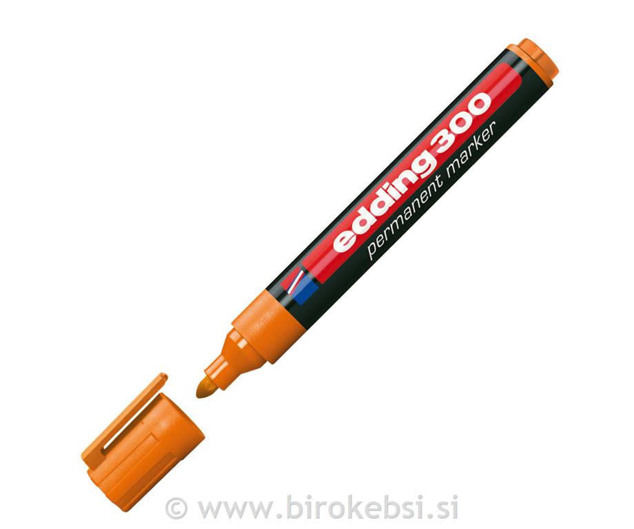 Marker perm. E-300, okr. kon., oranžen