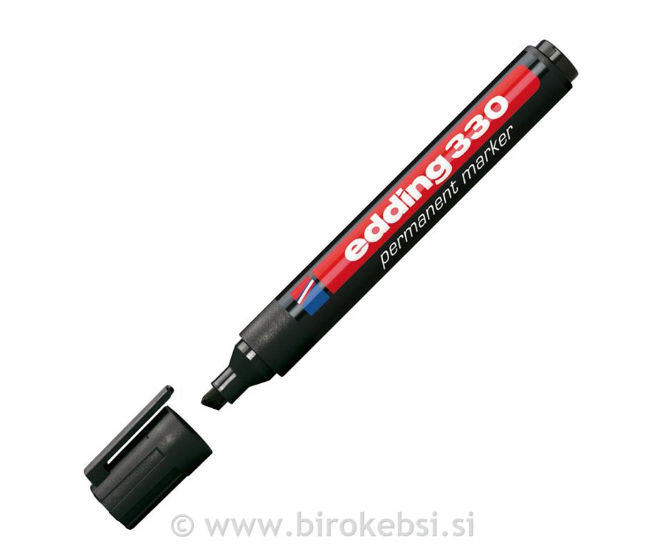 Marker perm. E-330, rez. kon., črn