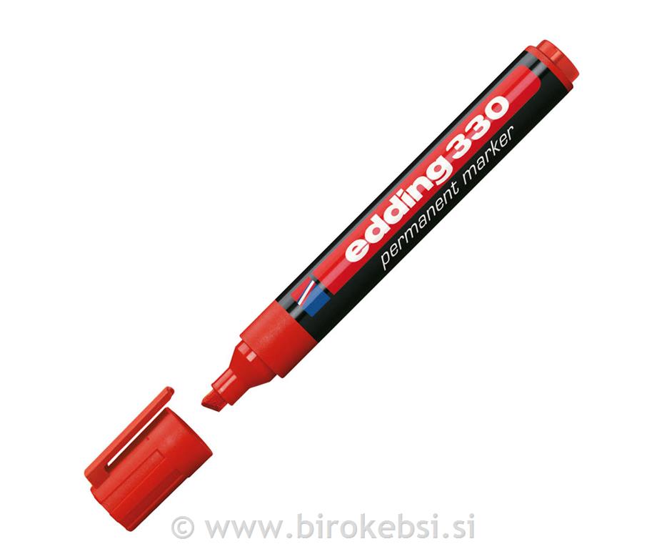 Marker perm. E-330, rez. kon., rdeč