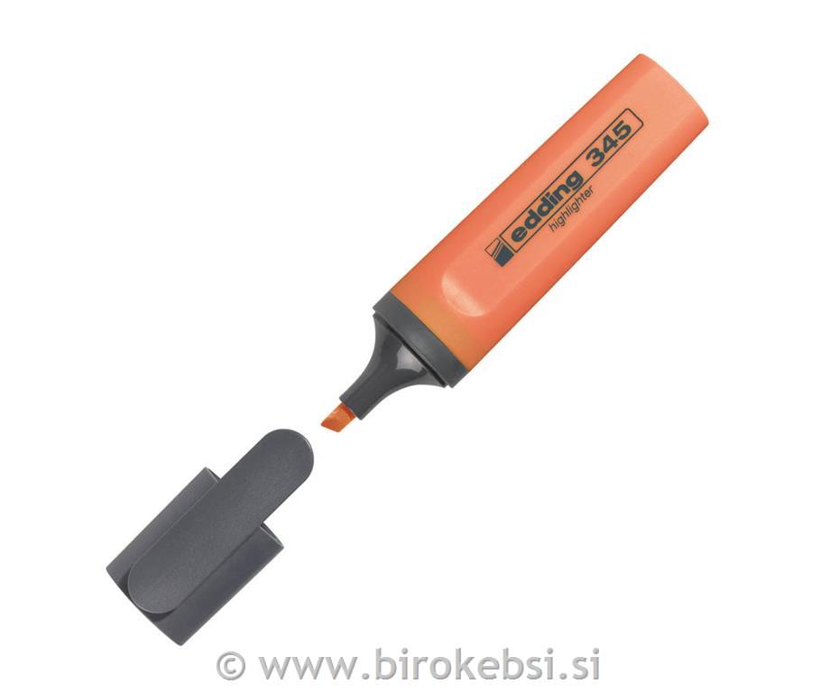 Tekst marker E-345, oranžen