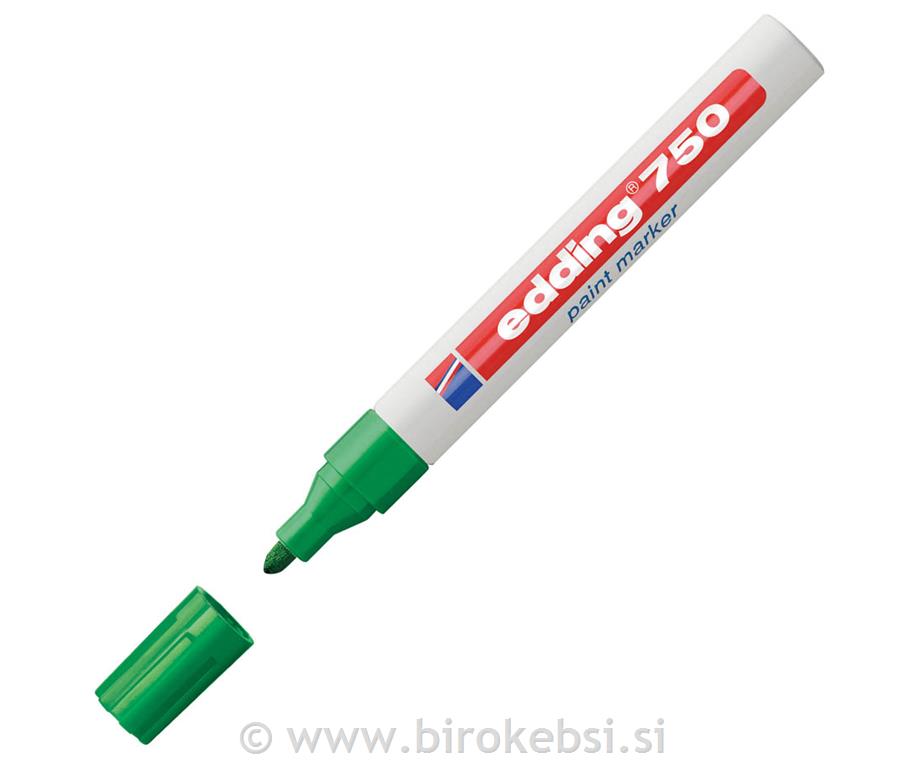 Marker z lakom E-750, 2-4 mm, zelen