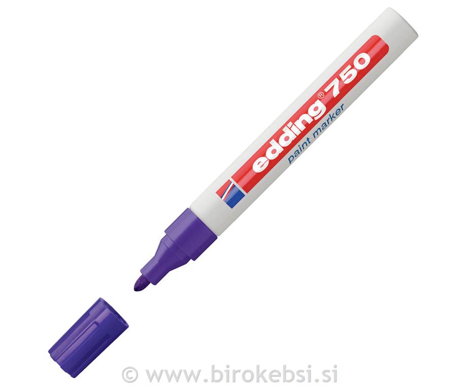 Marker z lakom E-750, 2-4 mm, vijoličen