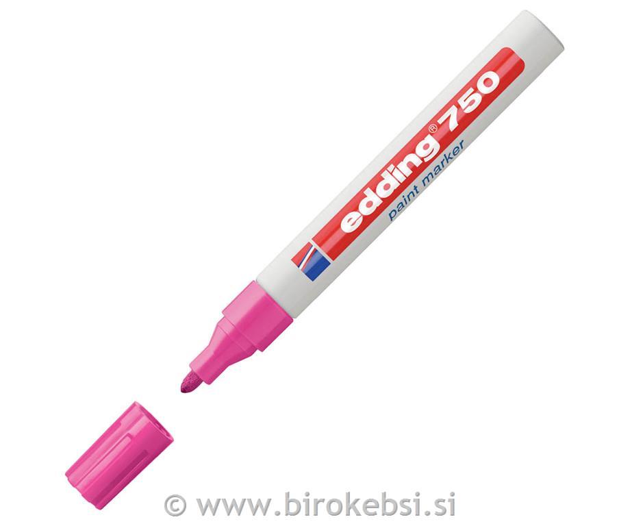 Marker z lakom E-750, 2-4 mm, roza