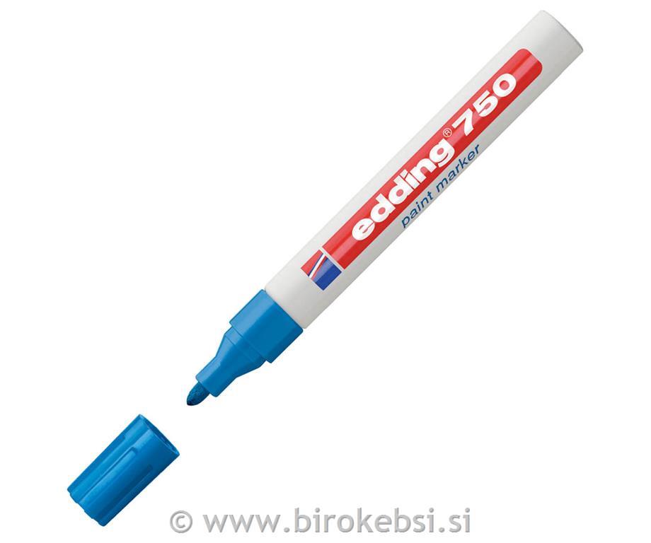 Marker z lakom E-750, 2-4 mm, sv. moder