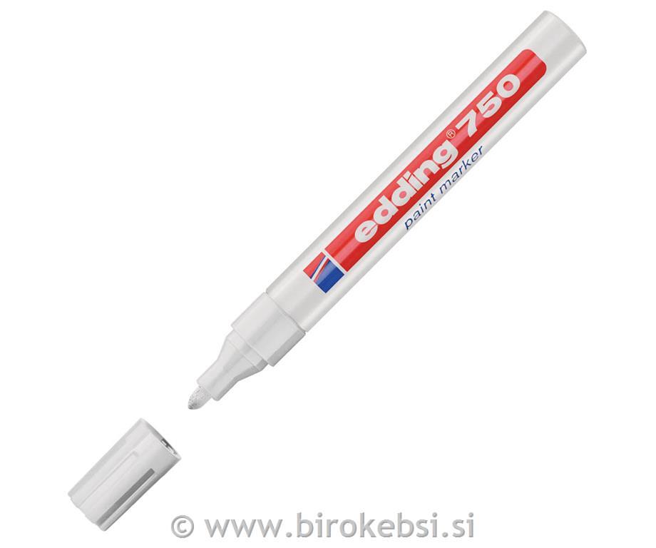 Marker z lakom E-750, 2-4 mm, bel