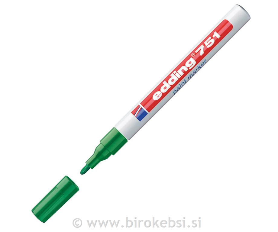 Marker z lakom E-751, 1-2 mm, zelen
