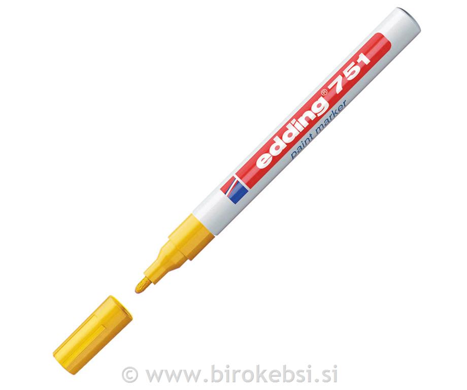 Marker z lakom E-751, 1-2 mm, rumen