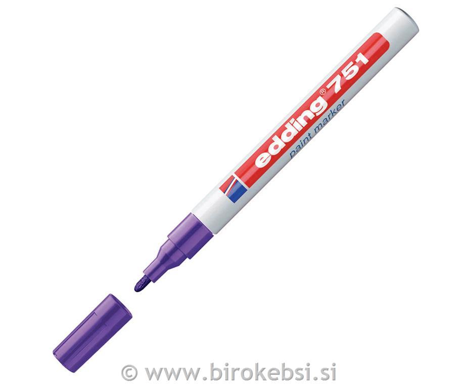 Marker z lakom E-751, 1-2 mm, vijoličen