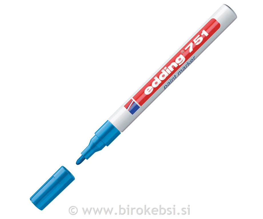 Marker z lakom E-751, 1-2 mm, sv. moder