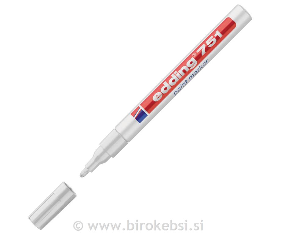 Marker z lakom E-751, 1-2 mm, bel