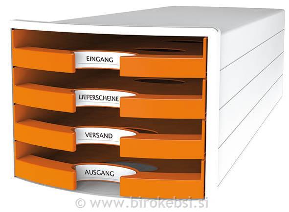 Predalnik IMPULS odprt oranžen