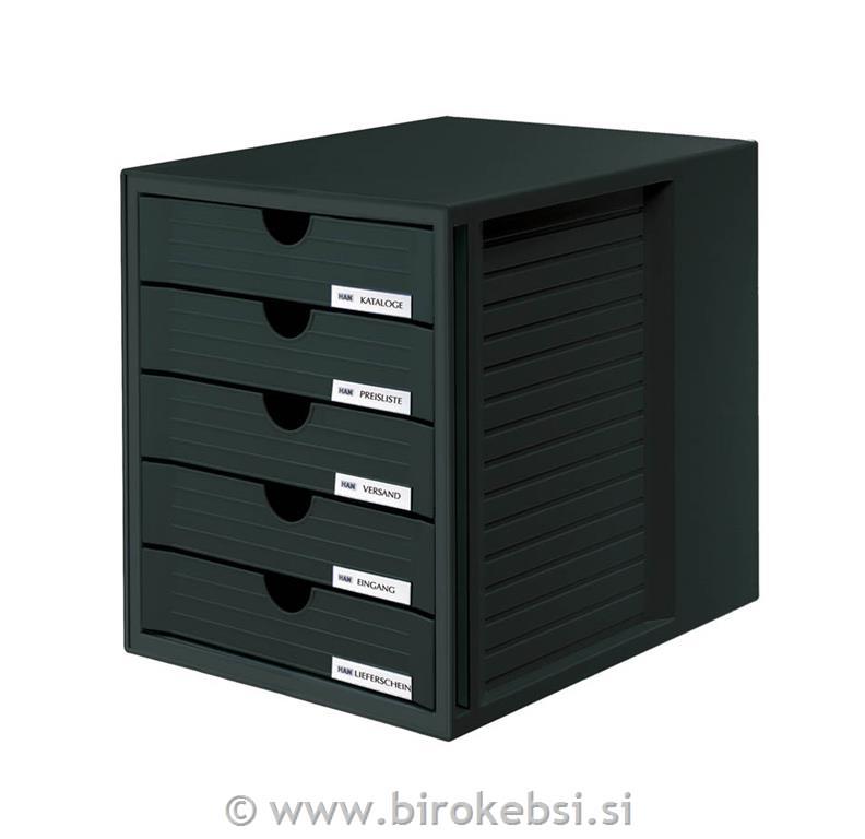 Predalnik SYSTEM BOX zaprt, črn
