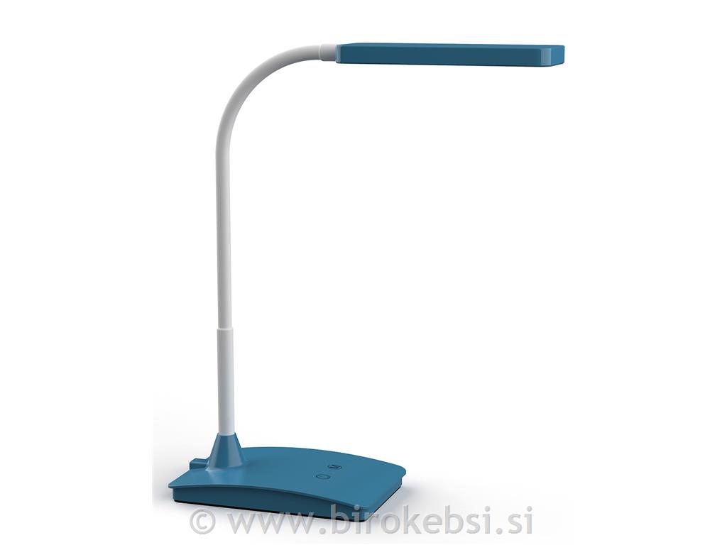 Namizna LED svetilka MAULpe arly, modra