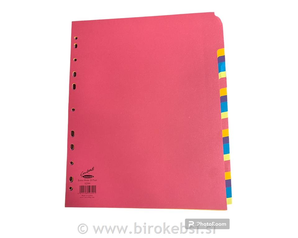 PREGRADNI KARTON A4 1-20 BARVNI 300G