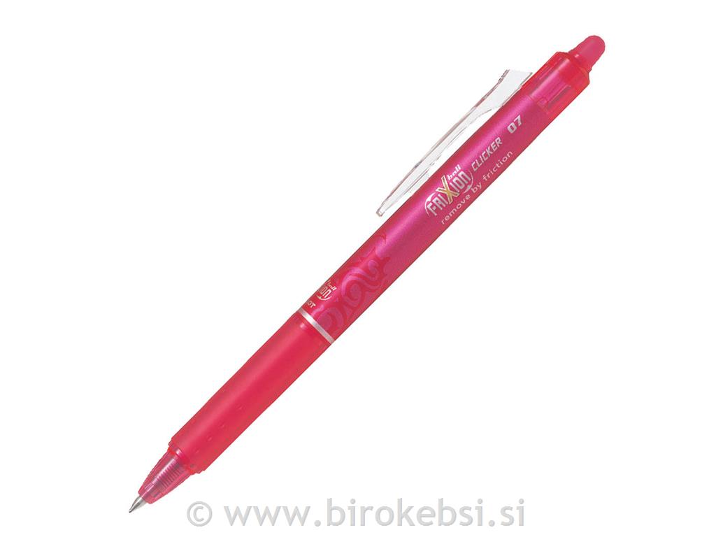 PILOT ROLER GEL FRIXION CLICKER 07 PINK