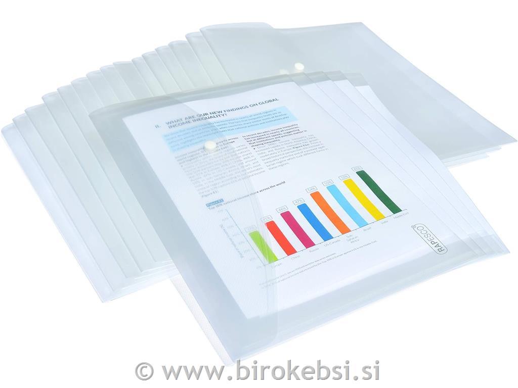 MAPA KUVERTA GUMB A4+ PP PROZORNA 1497