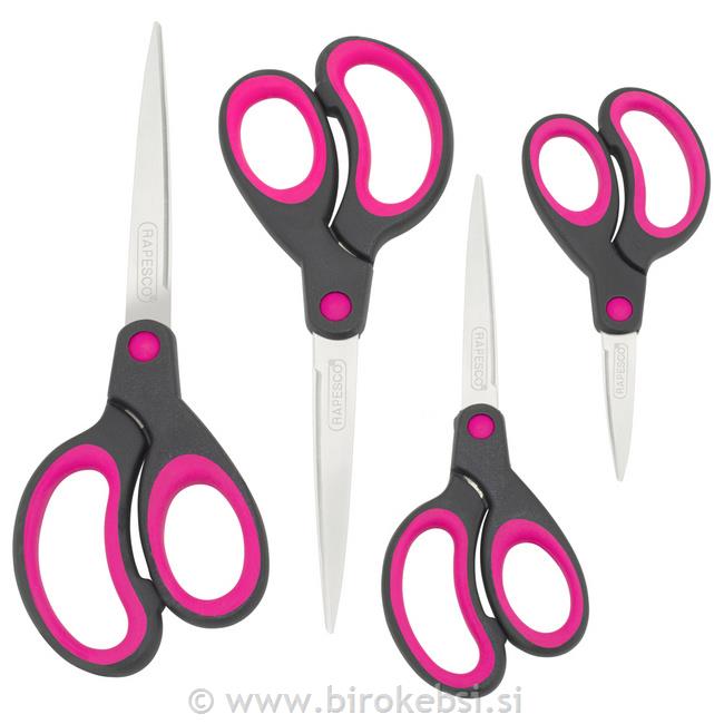 Škarje set Soft grip , 13,3/16,5/19,8/21