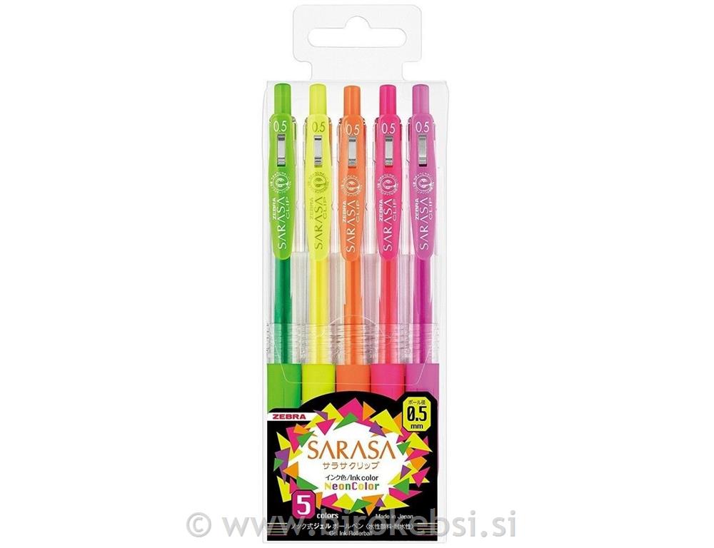 SET SARASA KLIP GEL PISALO ZEBRA