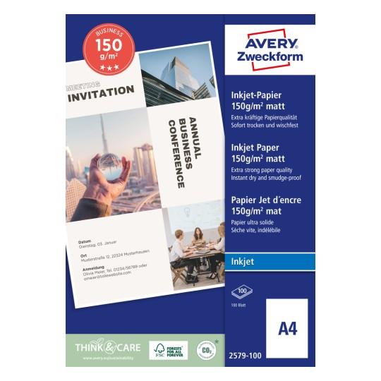 ZWECKFORM PAPIR A4 MAT INKJET 150g