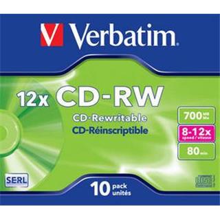 CD-RW VERBATIM 700MB 1/10