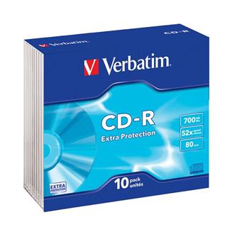 CD-R VERBATIM 700 MB SLIM 52X EP 1/10