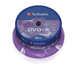 DVD+R 4,7GB 16X1/25 NA OSI VERBATIM