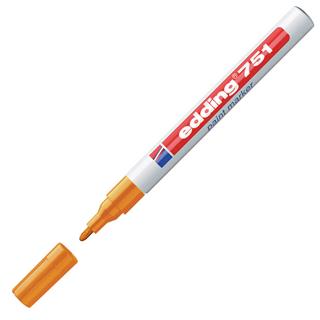 Marker z lakom E-751, 1-2 mm, oranžen